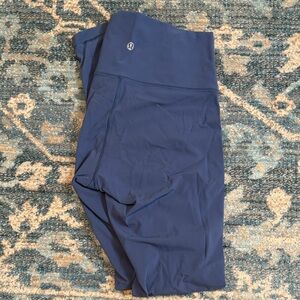 Lululemon Wunder Under High Rise Tight 28” Brilliant Blue 6 Full on Luxtreme